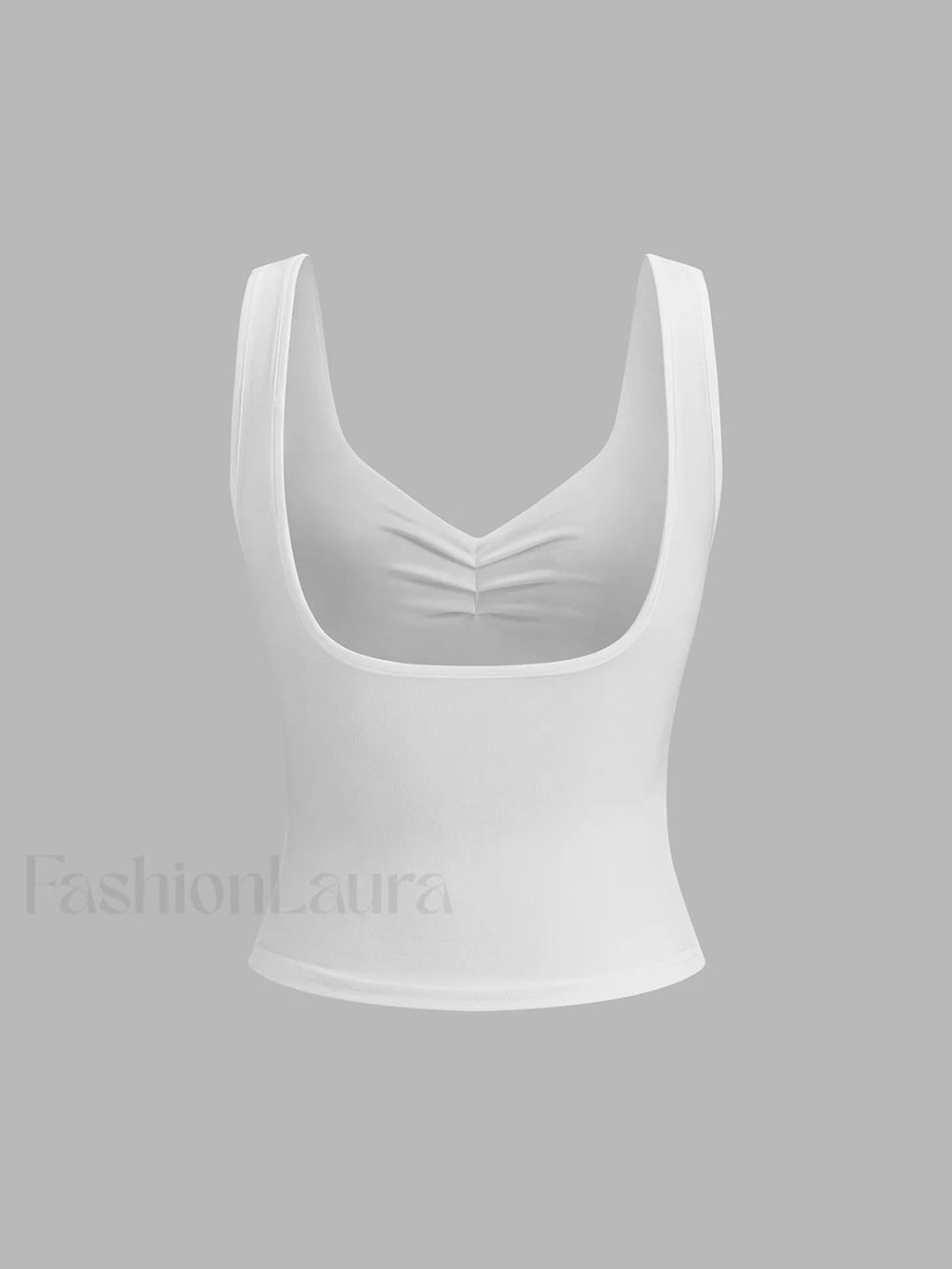 Basic Solid Strappy Top Tank Tops & Camis