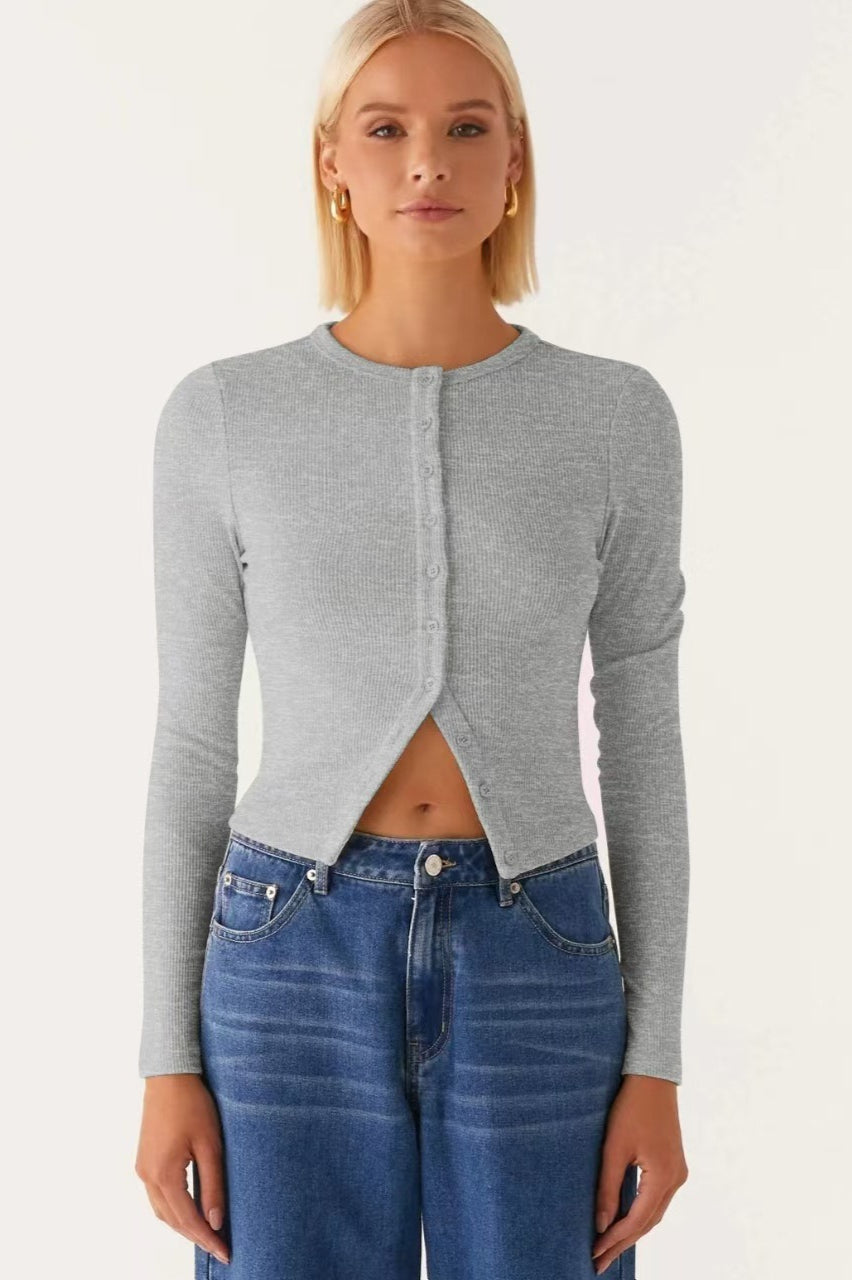 Minimalist Button Cardigan Secondary image
