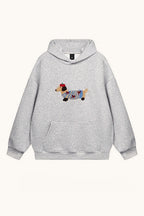 Dachshund Embroidered Pullover Hoodie