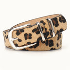 Leopard Double Ring Buckle Versatile Waist Belt