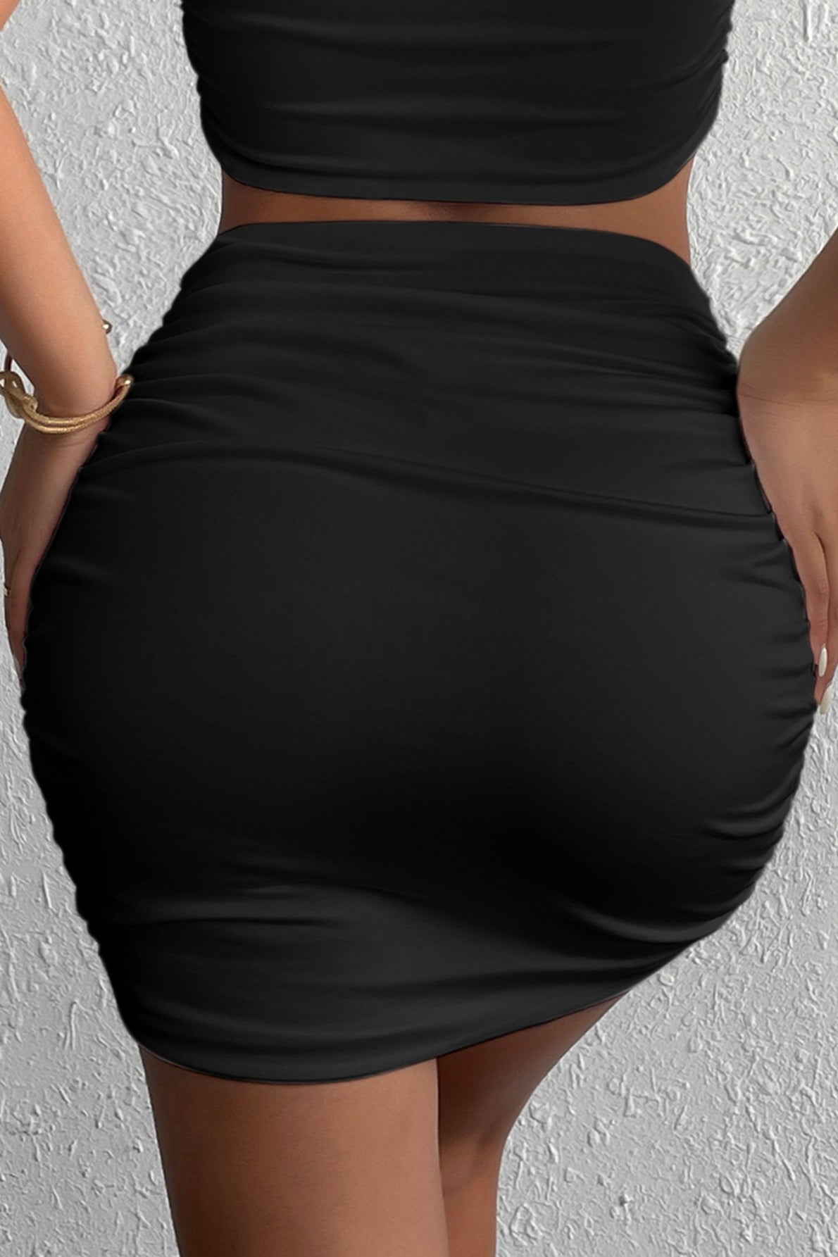 Slimming Chic Stretchy Bodycon Pencil Skirt Secondary image