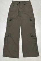 Utility Pocket Wide Waist Straight Jeans