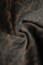 Leopard Print Wide Leg Sweatpants