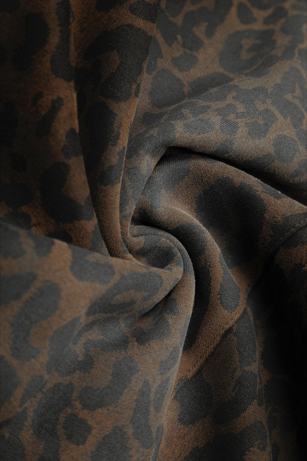 Leopard Print Wide Leg Sweatpants