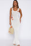 Shimmer Mesh Strap Maxi Vacation Dress