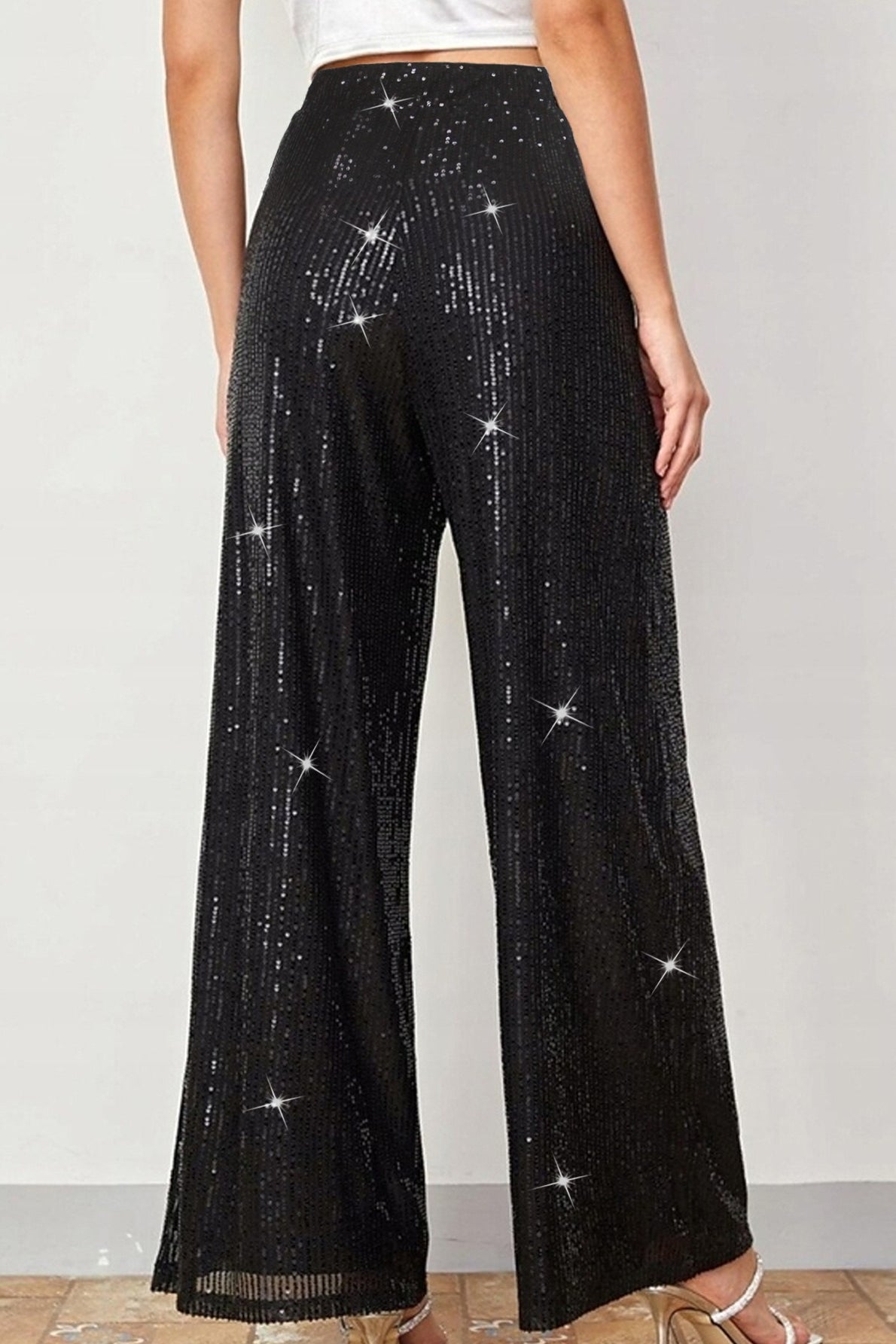 Elegant High Waist Wide Leg Straight Leg Pants Secondary image