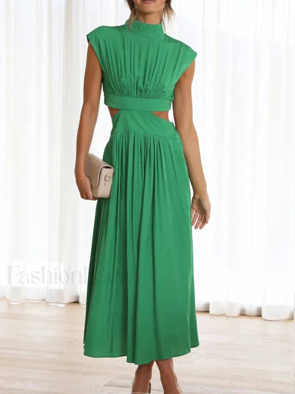 Beach Maxi Hollow Out Casual Fashion Summer Sexy V neck Long Midi Dress
