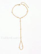 Bead Chain Mittens Bracelet Gold / One Size Bracelets
