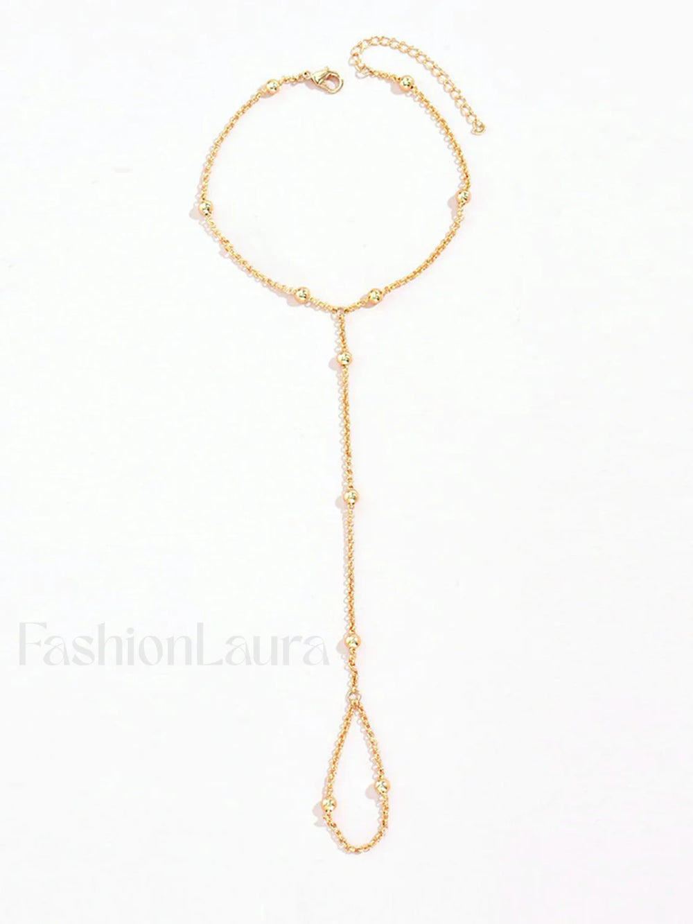 Bead Chain Mittens Bracelet Gold / One Size Bracelets