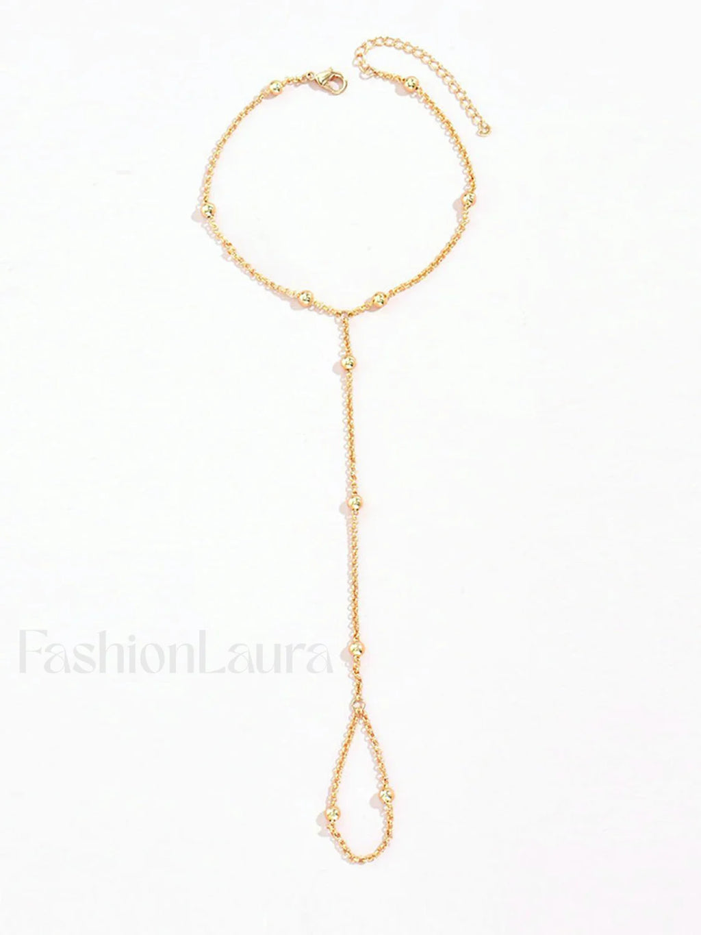 Bead Chain Mittens Bracelet Gold / One Size Bracelets