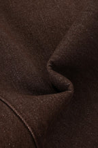 Low Rise Buckle Detail Loose Flare Leg Jeans