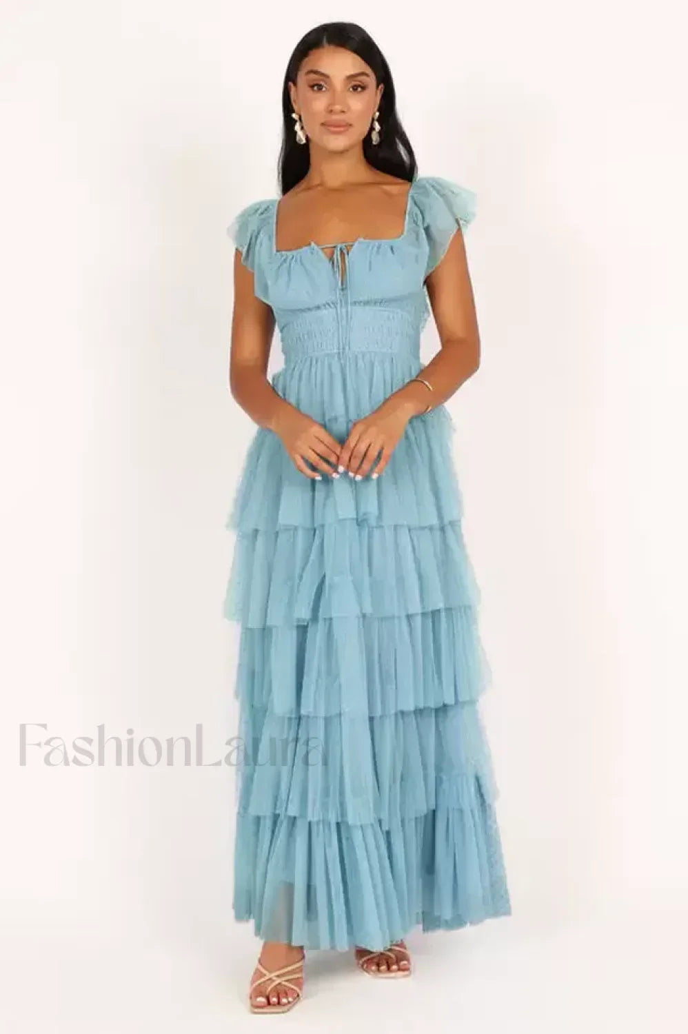 Belle Elegant Maxi Dress S / Blue Main image