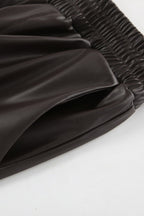 Fleece Vintage High Waist Straight Pants