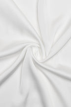 Lace Inset Halter Satin Formal Dress
