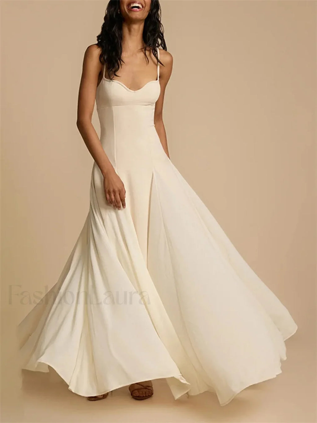 Big Swing Solid Cami Maxi Dress