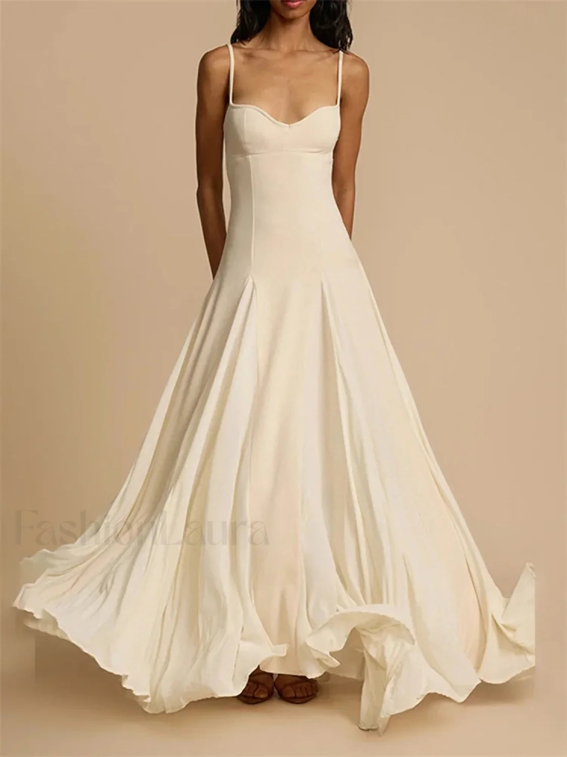 Big Swing Solid Cami Maxi Dress white / S Main image