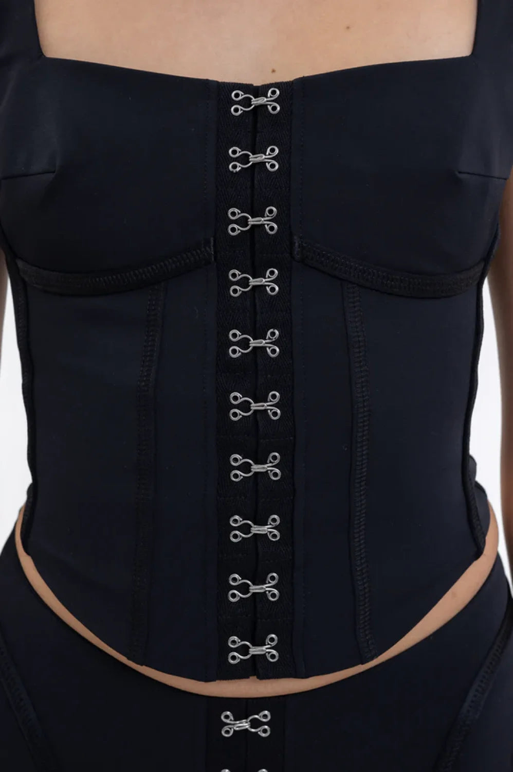 Black Lara Stylish Corset Top