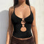 Black Party Club Crop Top Black / S