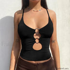 Black Party Club Crop Top Black / S