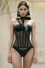 Black Sheer Stylish Corset Bustier S / Black
