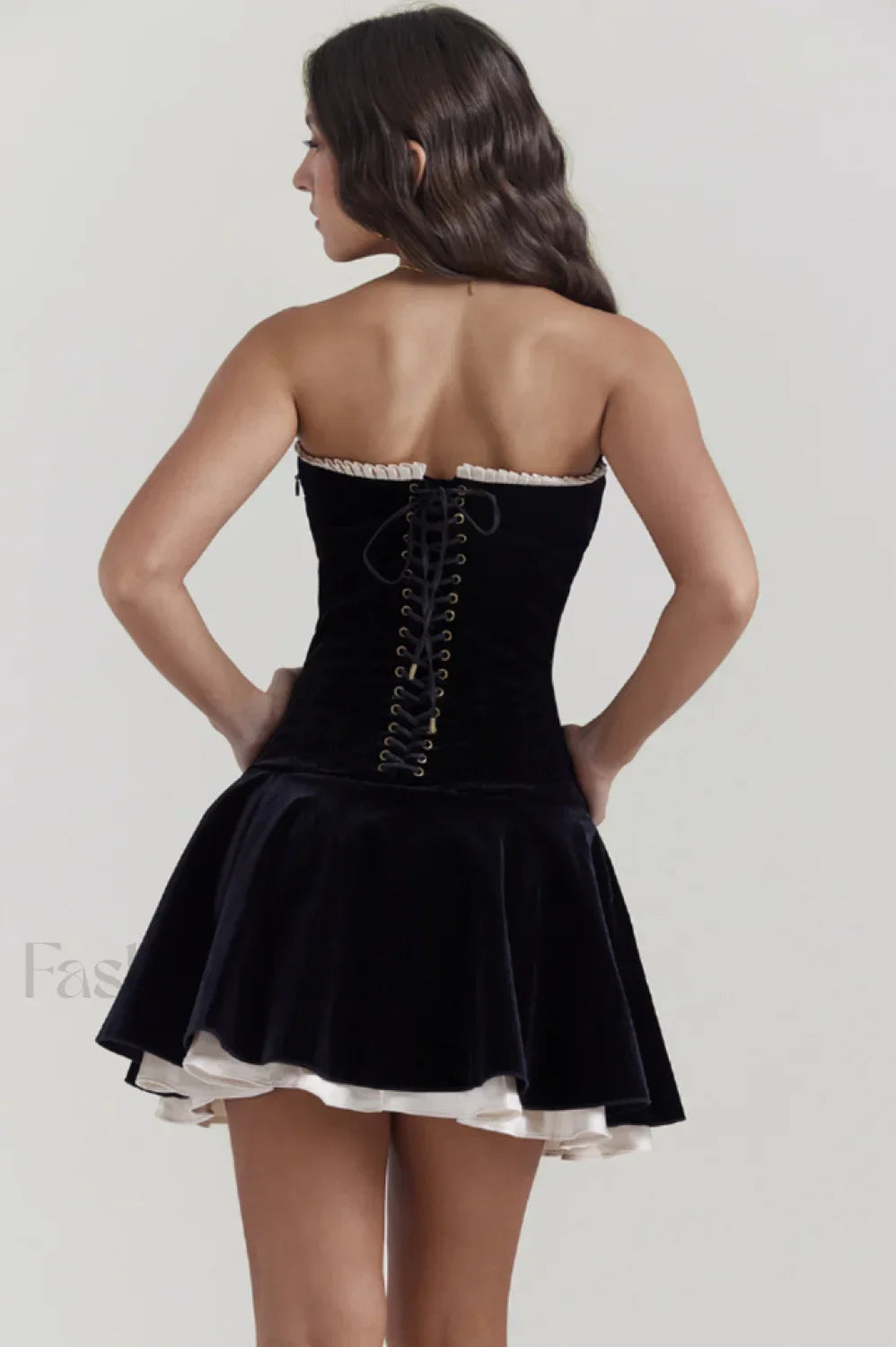 Black Velvet Off Charming The Shoulder Dress Secondary image