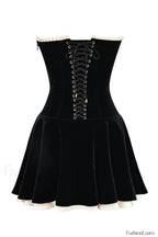 Black Velvet Off Charming The Shoulder Dress