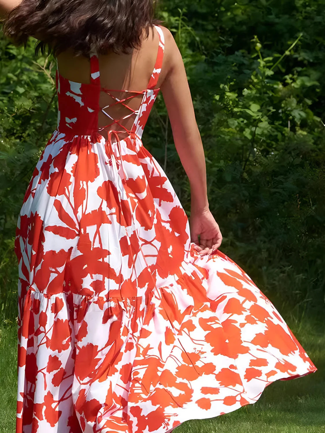 Blooming In Summer Floral Print Cami Long Dress Secondary image