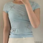 Bohemia Fashion Crew Neck Diamond T Shirt