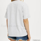 Bow Letter Number Pattern T Shirt