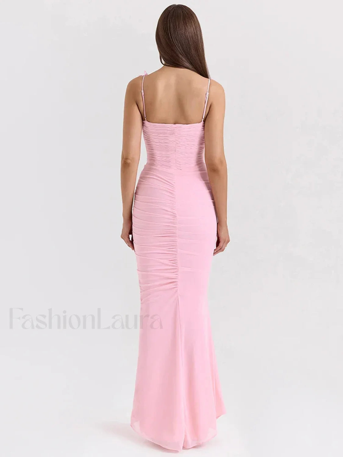 Bow Spaghetti Off Shoulder Maxi Dress
