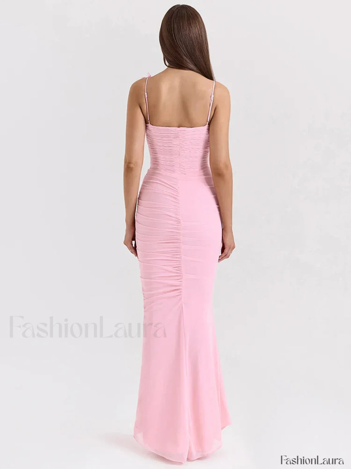 Bow Spaghetti Off Shoulder Maxi Dress