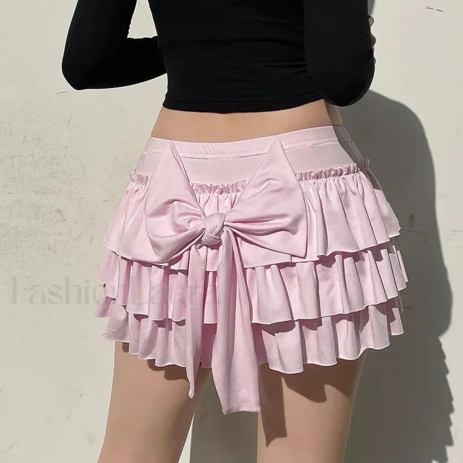Bow Trim Low Waist Mini Skirt Secondary image