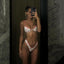 Brazilian High Cut Push Up Bikini Set pink / S