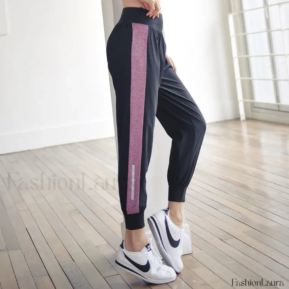Breathable Ladies’ Training Joggers Sweatpants Purple / S