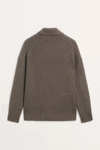 British Style Wool Knit Cardigan