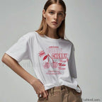 Bubble Cherry Cowgirl Western Alcohol Graphic T Shirt