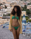 Burgundy Gold Detail Bikini Set GREEN1 / S