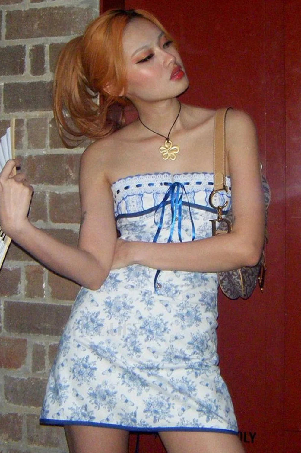 Butterfly Bouquet Floral Charming Tube Short Dress