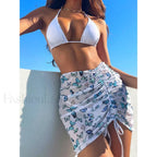 Butterfly Drawstring Three Piece Set White / S