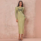 Butterfly Wrap Maxi Midi Dress