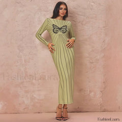 Butterfly Wrap Maxi Midi Dress