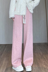 Cashmere Plush Wide Leg Knit Pants