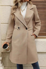 Wool Blend Blazer Overcoat