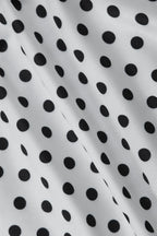 Retro Polka Dot Print Elegant Two Piece Swim Set