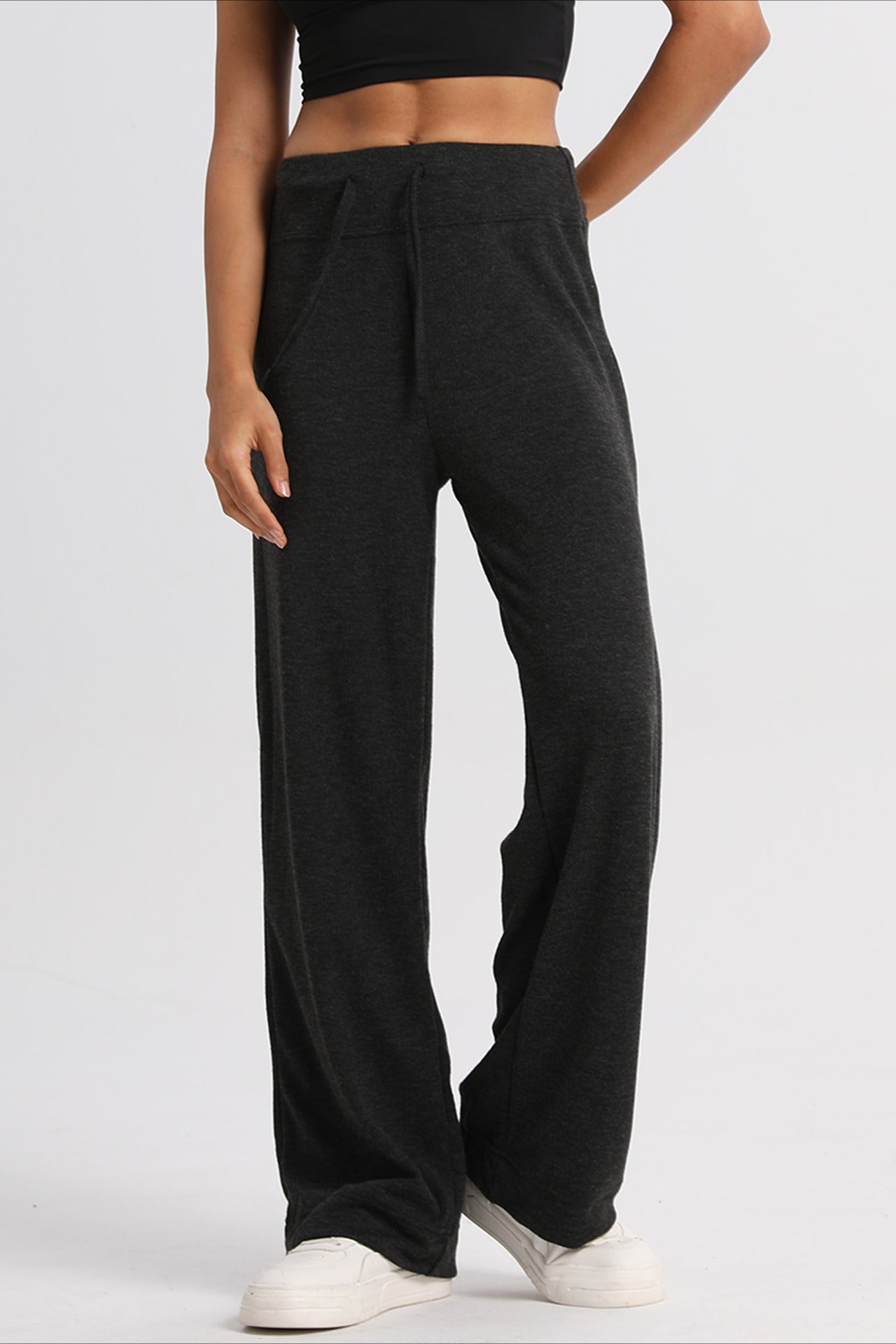Long Color Block Yoga Knit Pants Main image