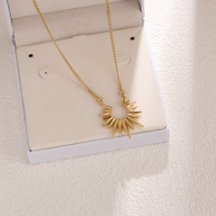 Vintage Style Gold Plated Sunflower Collar Necklace