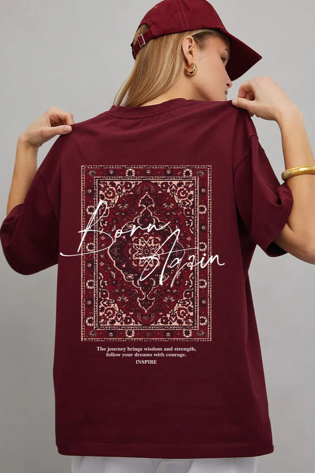 Cotton Vintage Oversized Short Sleeve Tee Main image