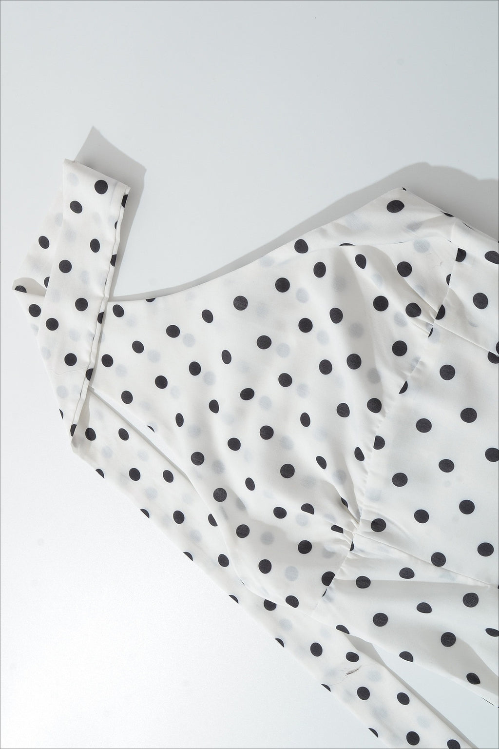 Polka Dot Halter Ruffle Hem Mini Dress