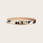 Retro Animal Print Statement Waist Belt