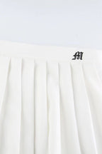Pleated Anti-Chafe High Waist Pocket Sports Skirt
